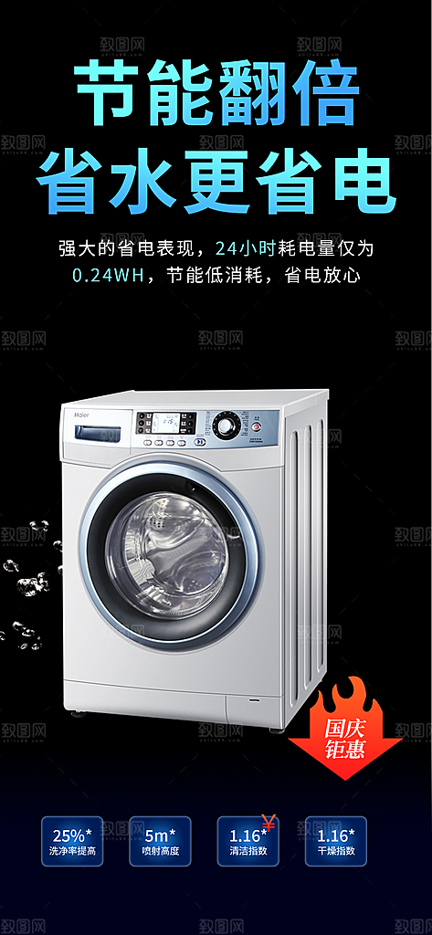 购物狂欢优惠促销活动海报