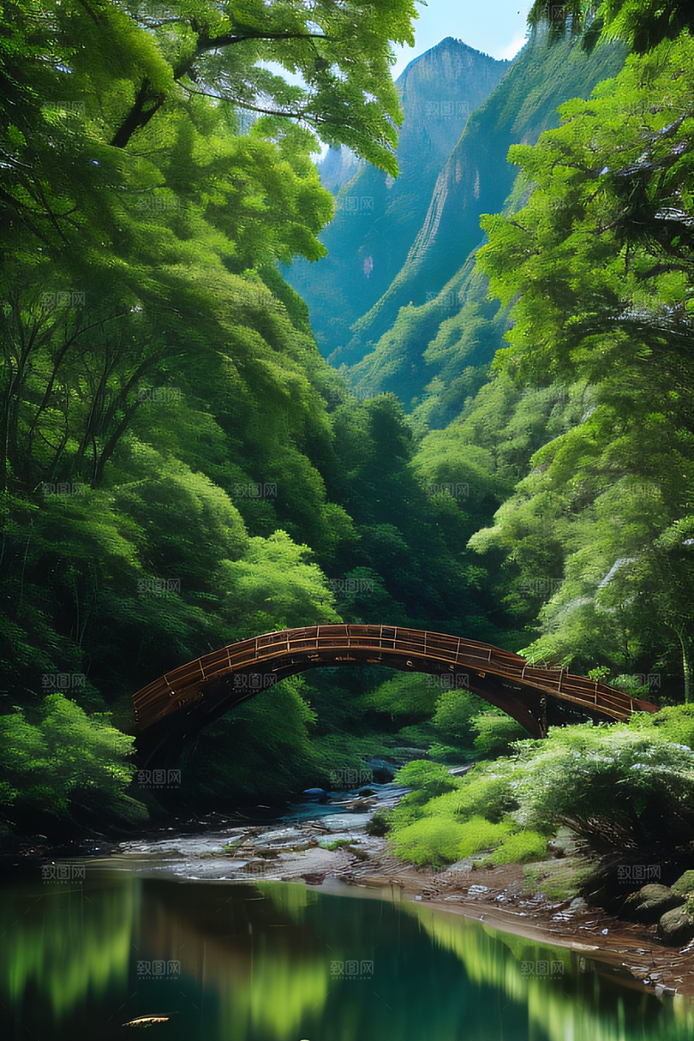 悠然自得山水之间的宁静与宜人