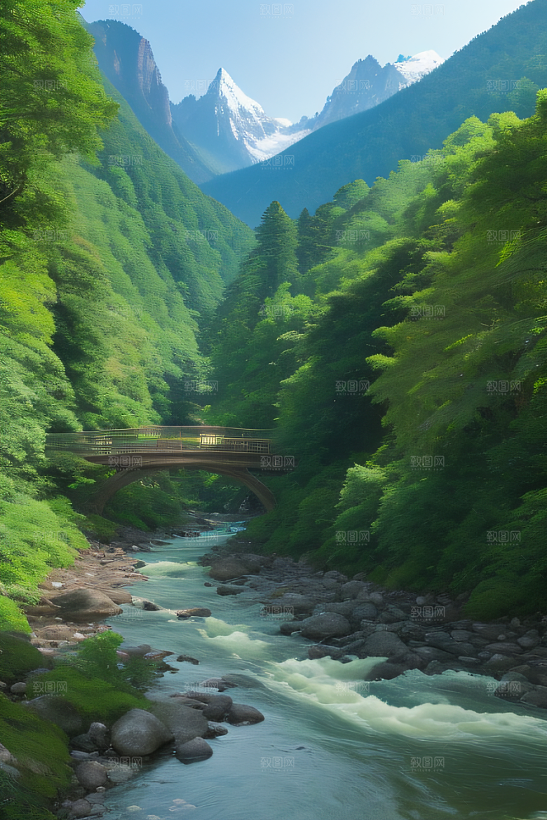 悠然自得山水之间的宁静与宜人