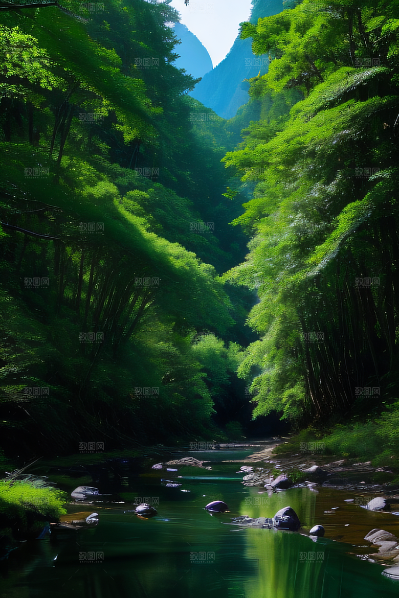 悠然自得山水之间的宁静与宜人