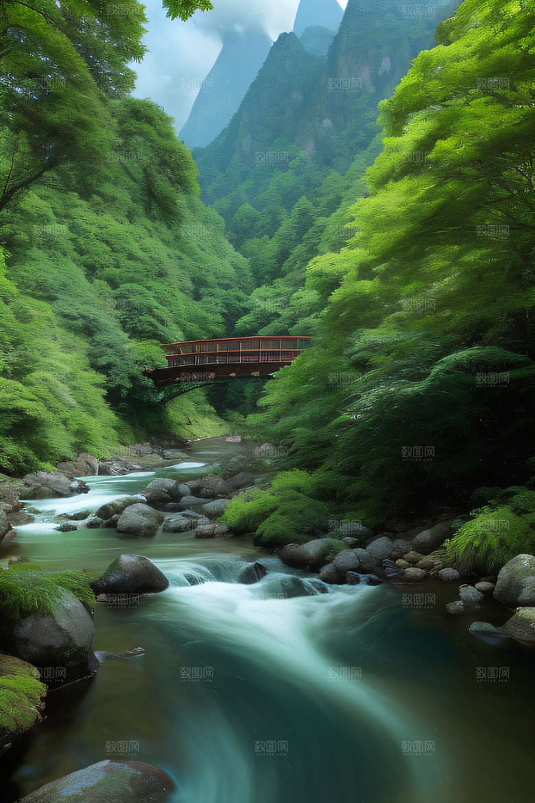 水天一色河水与天空融为一体的壮丽景色