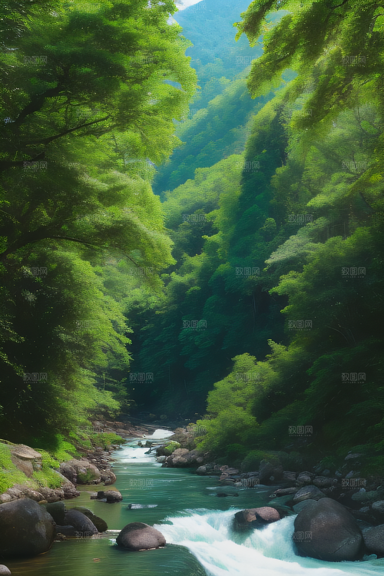 美丽的自然自然景观中的美丽与壮丽