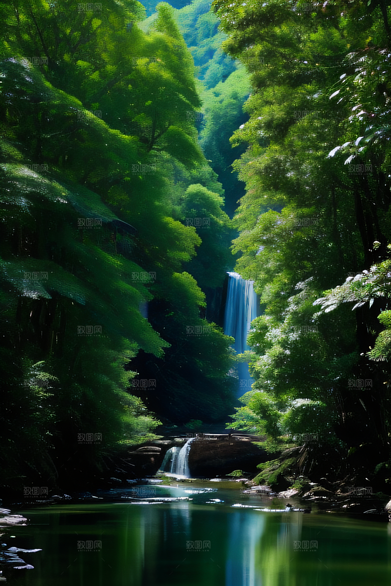 山水画卷如画般的山水风景令人陶醉
