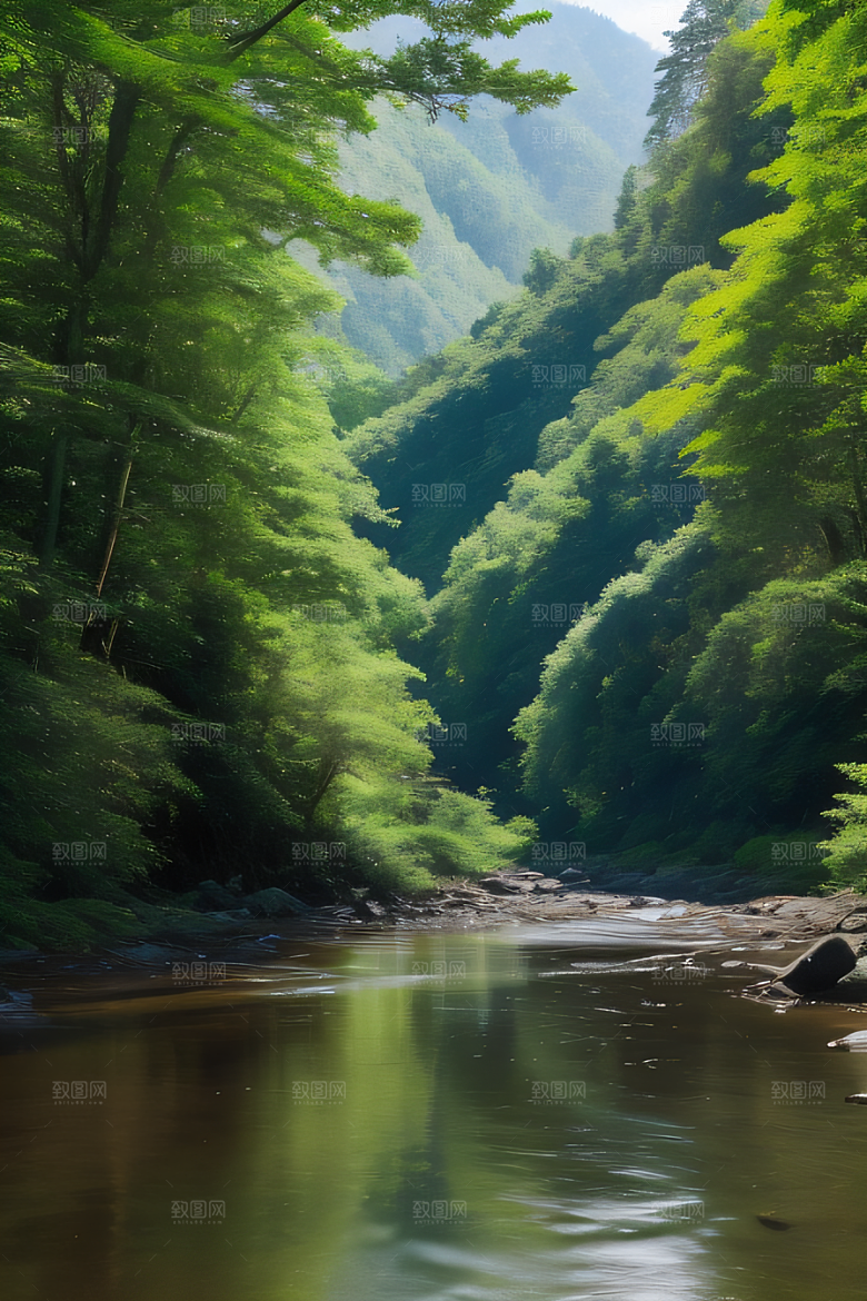 山水画卷如画般的山水风景令人陶醉