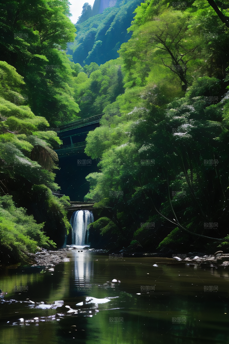 山水画卷如画般的山水风景令人陶醉