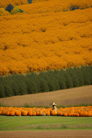 秋日金黄的果实景色