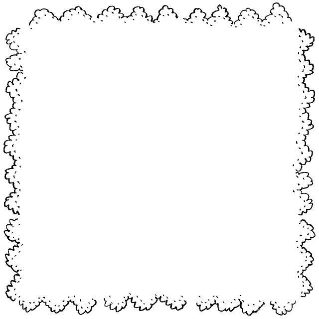 卡通可爱边框花边分割线装饰照片手账元素