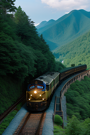 列车穿越自然之美