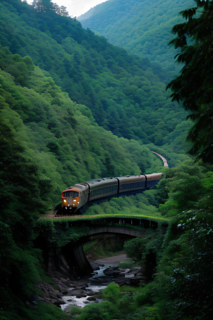 风景如画的列车之旅