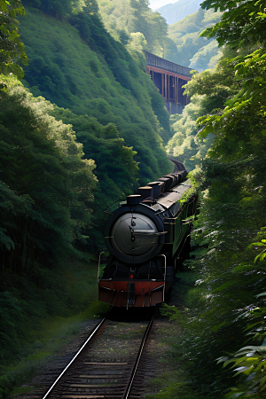 风景如画的列车之旅