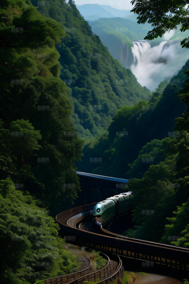 风景如画的列车之旅