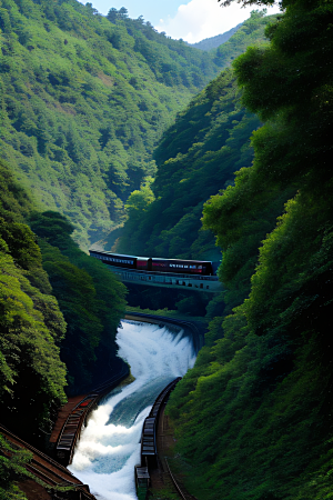 风景如画的列车之旅
