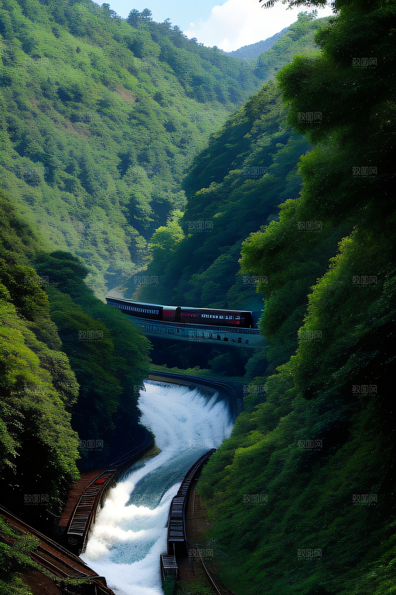 风景如画的列车之旅
