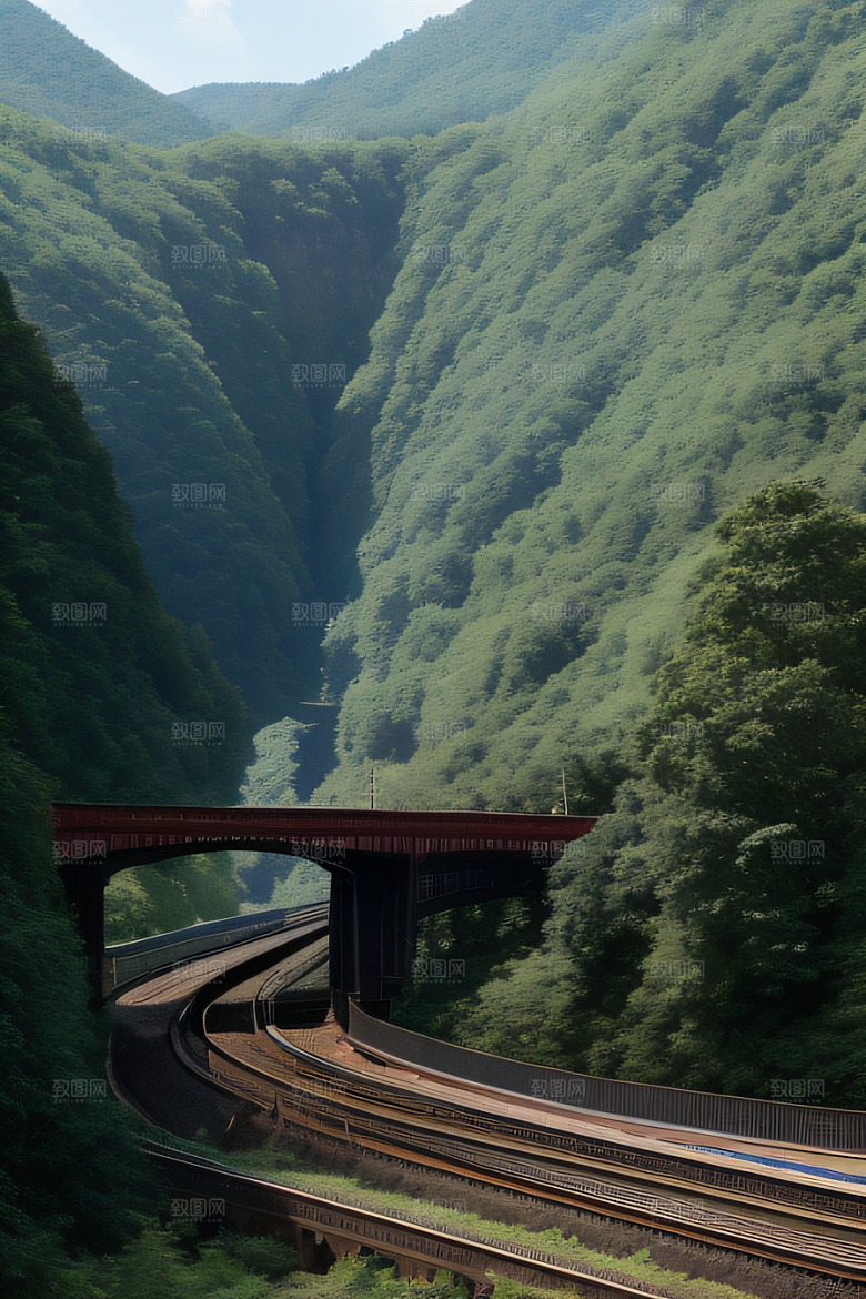 壮丽山川飞驰列车