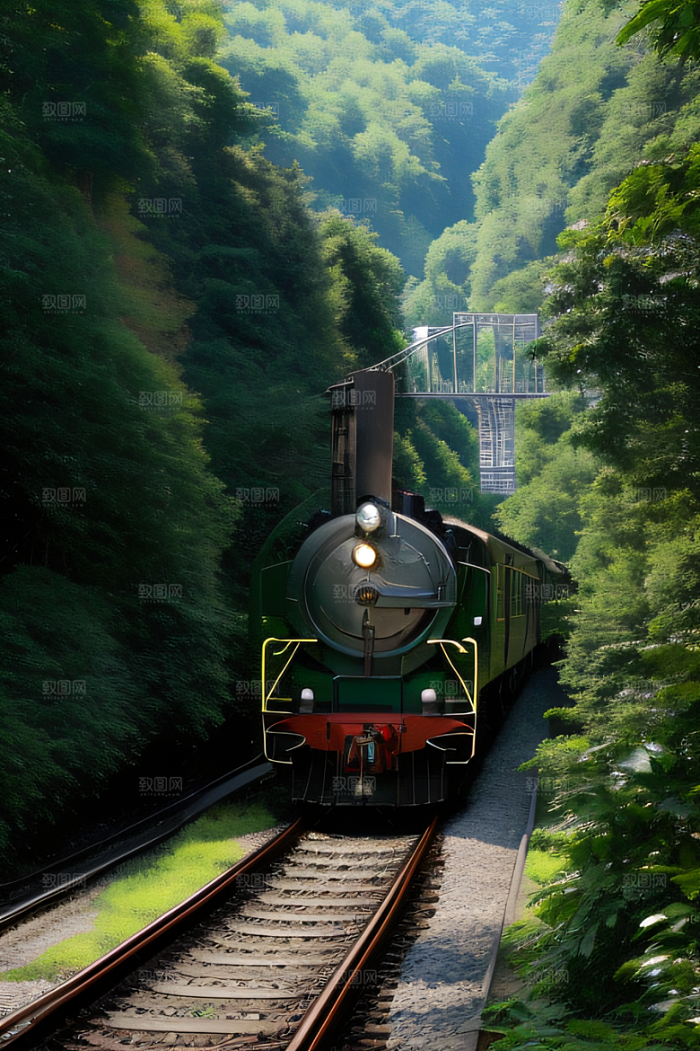 壮丽山川飞驰列车