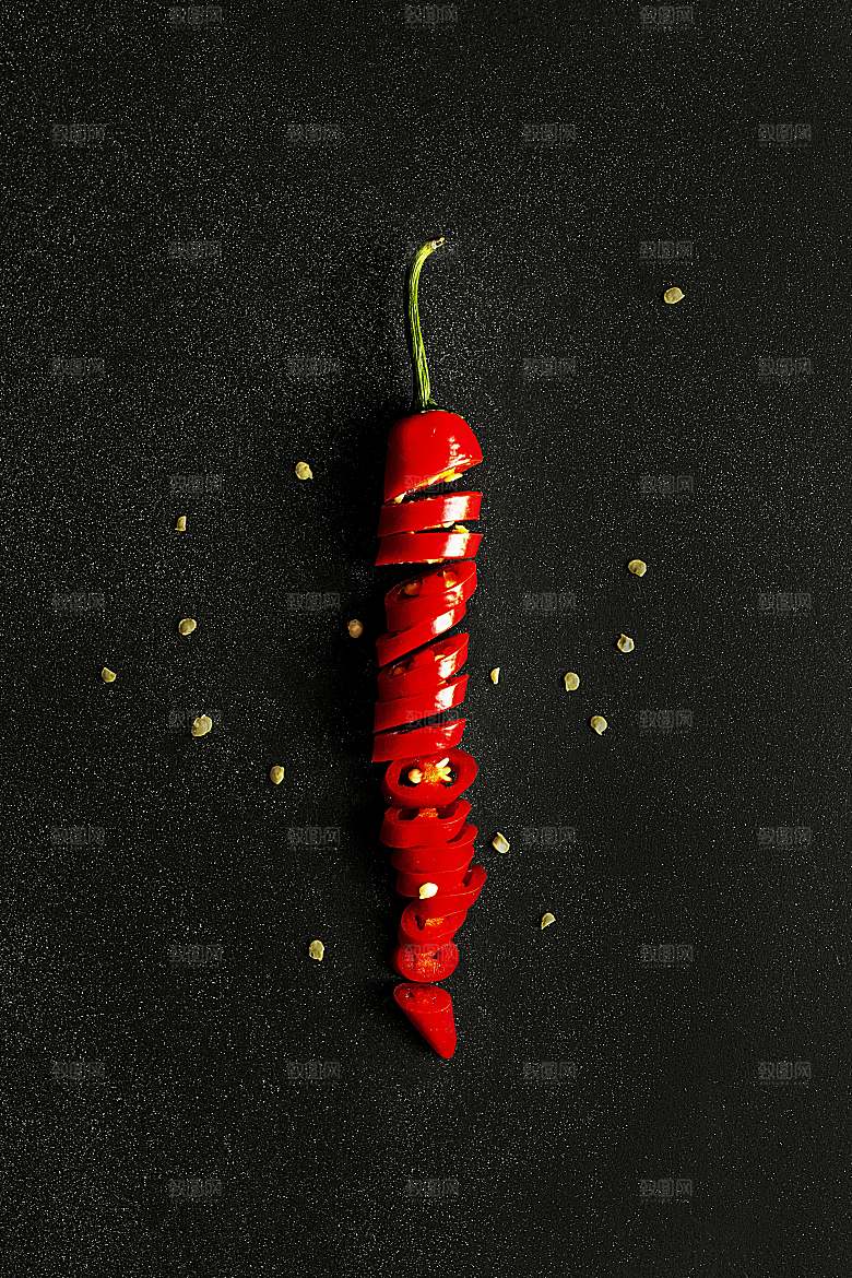 蔬菜辣椒特写摄影图