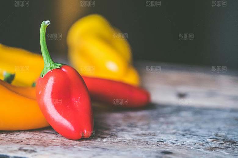 蔬菜辣椒特写摄影图
