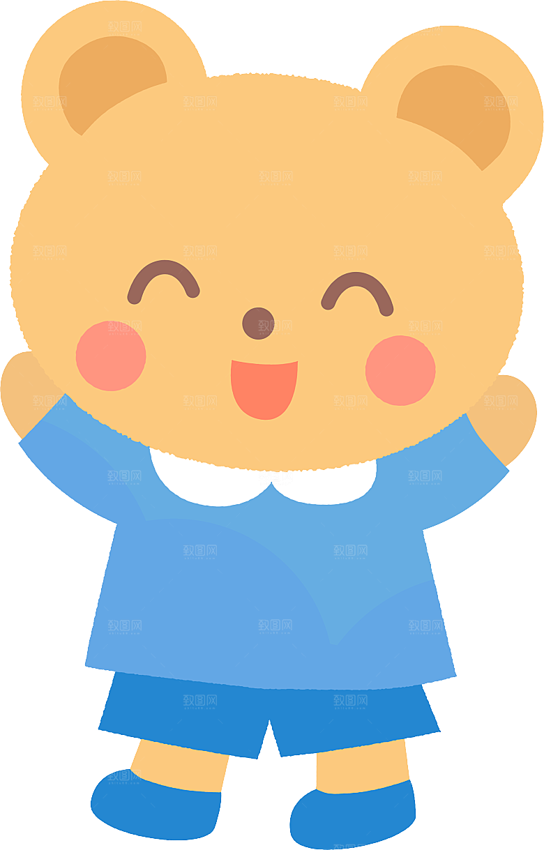 日式水彩卡通可爱儿童樱花便签卡片手账