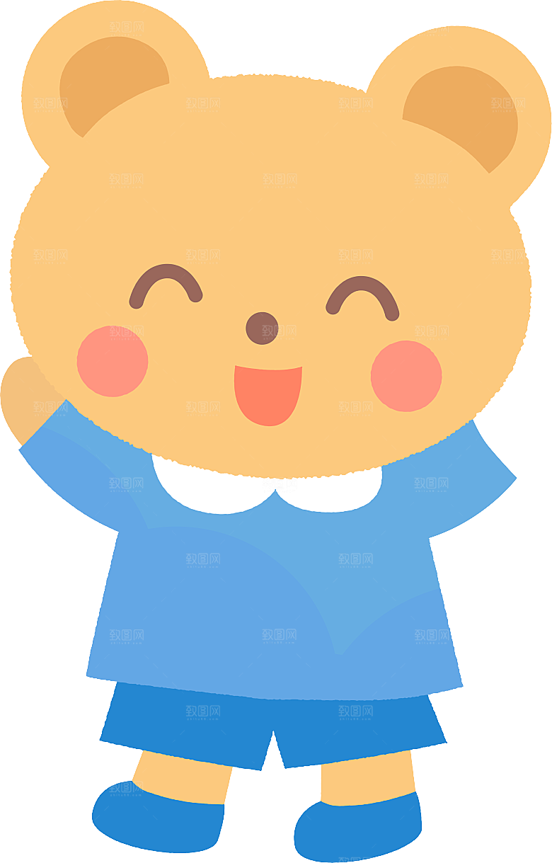 日式水彩卡通可爱儿童樱花便签卡片手账