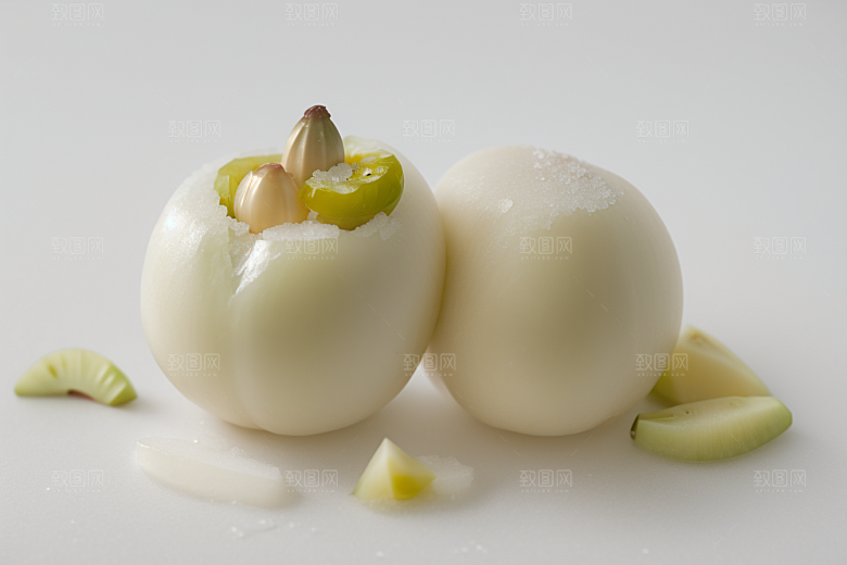 艺术创意摄影下的落下蔬菜