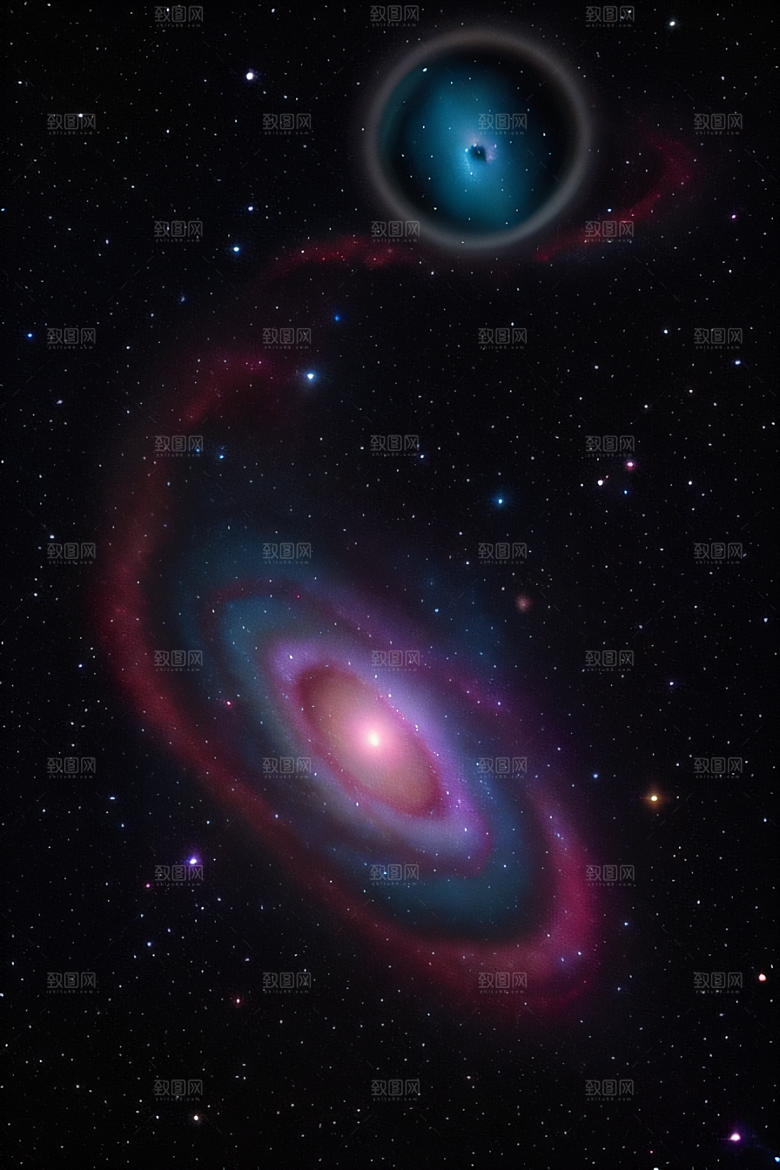星际奇景宇宙幻觉绘画风格