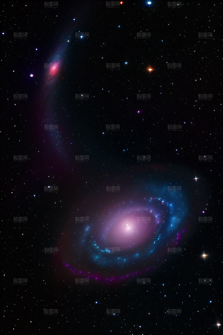 星际奇景宇宙幻觉绘画风格