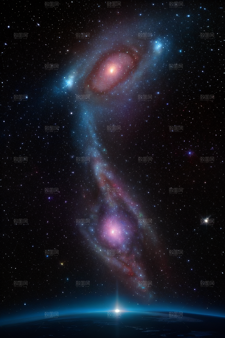 星际奇景宇宙幻觉绘画风格