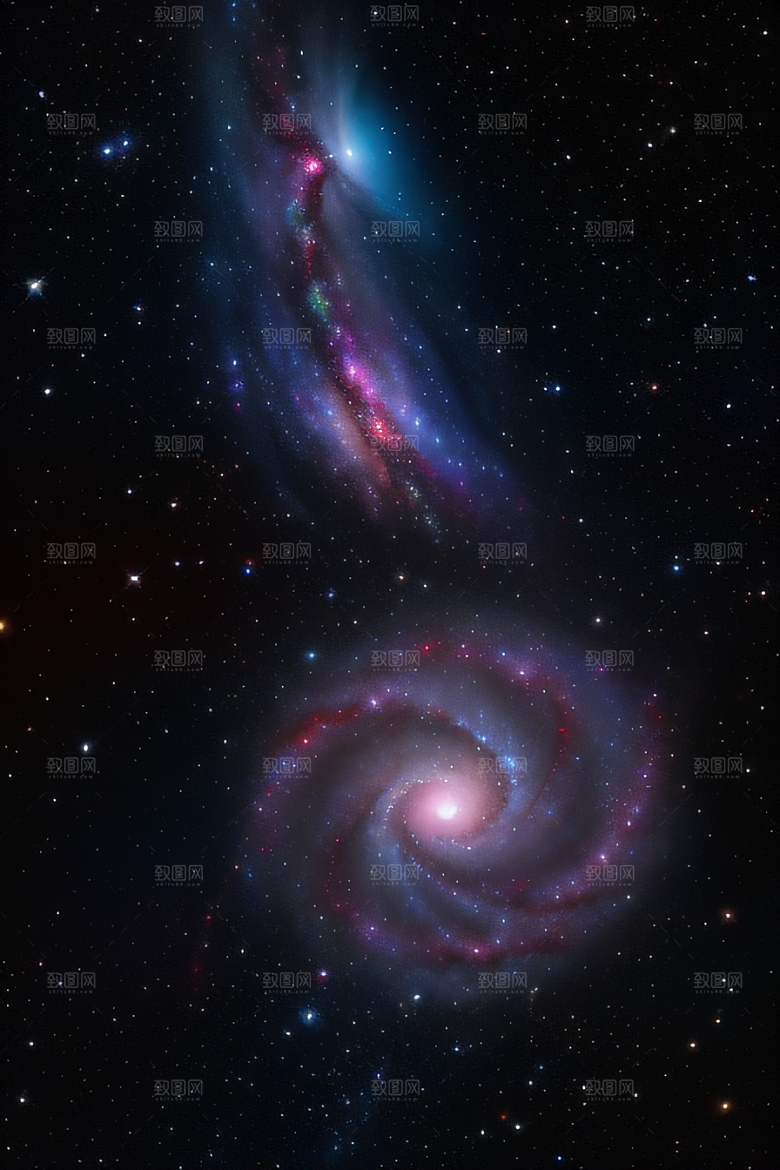 星际奇景宇宙幻觉绘画风格
