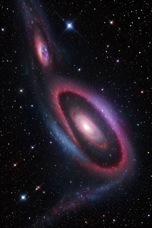宇宙幻景超现实主义宇宙插画风格