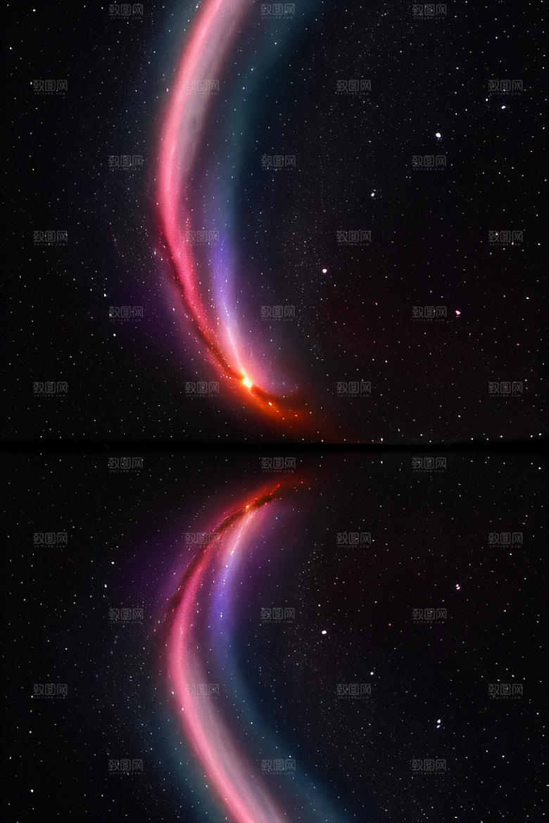 宇宙幻景超现实主义宇宙插画风格