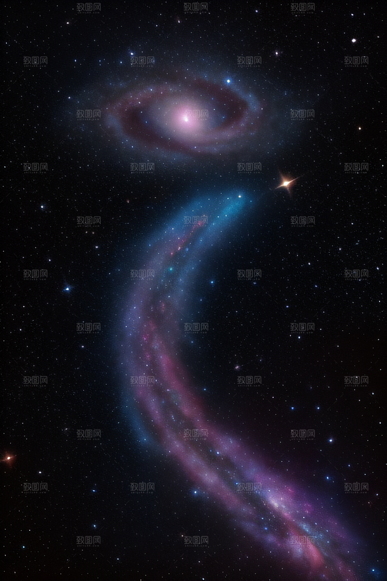 宇宙幻景超现实主义宇宙插画风格