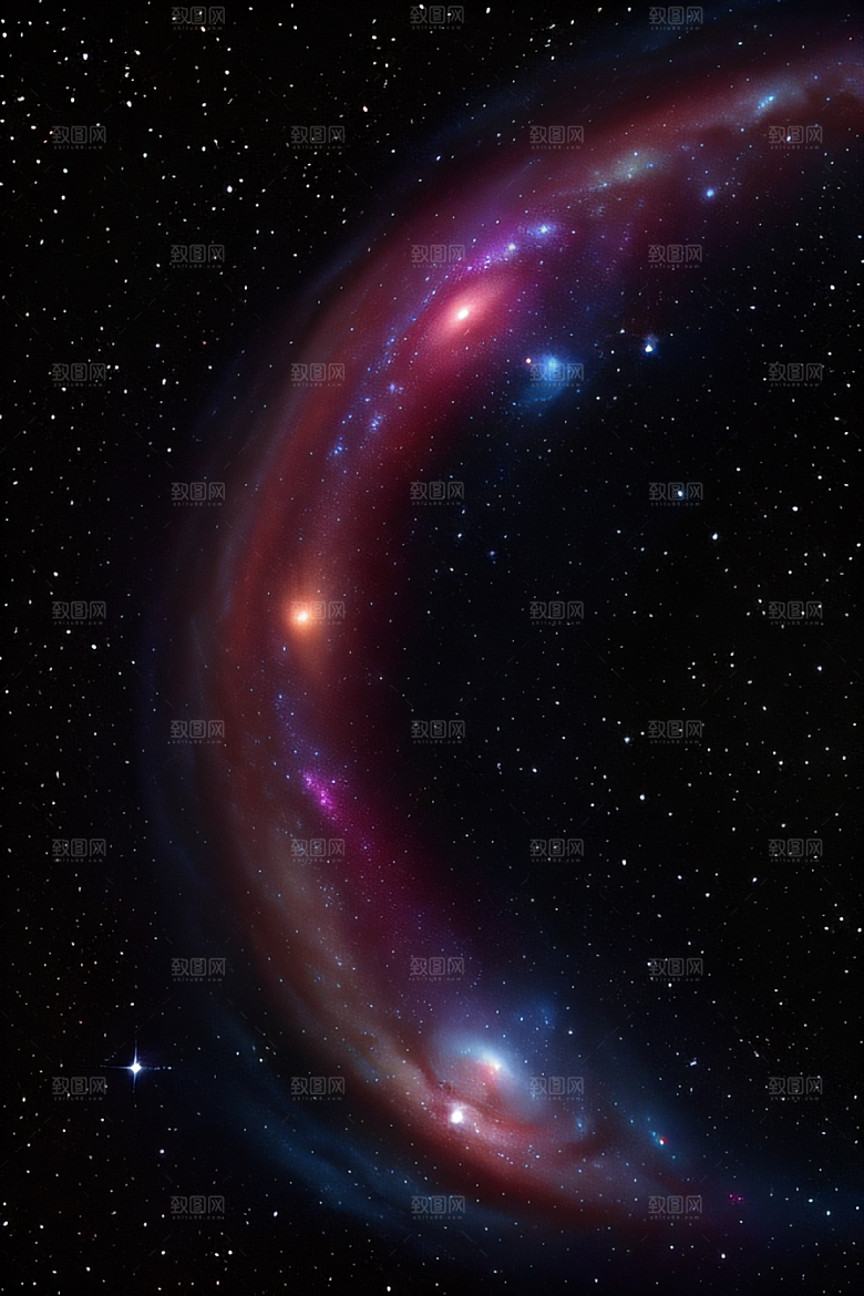 宇宙幻景超现实主义宇宙插画风格