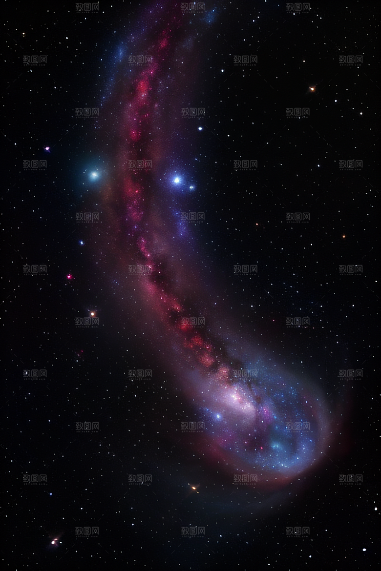 天体舞蹈宇宙幻境绘画风格