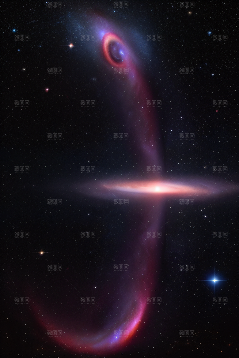 天体舞蹈宇宙幻境绘画风格