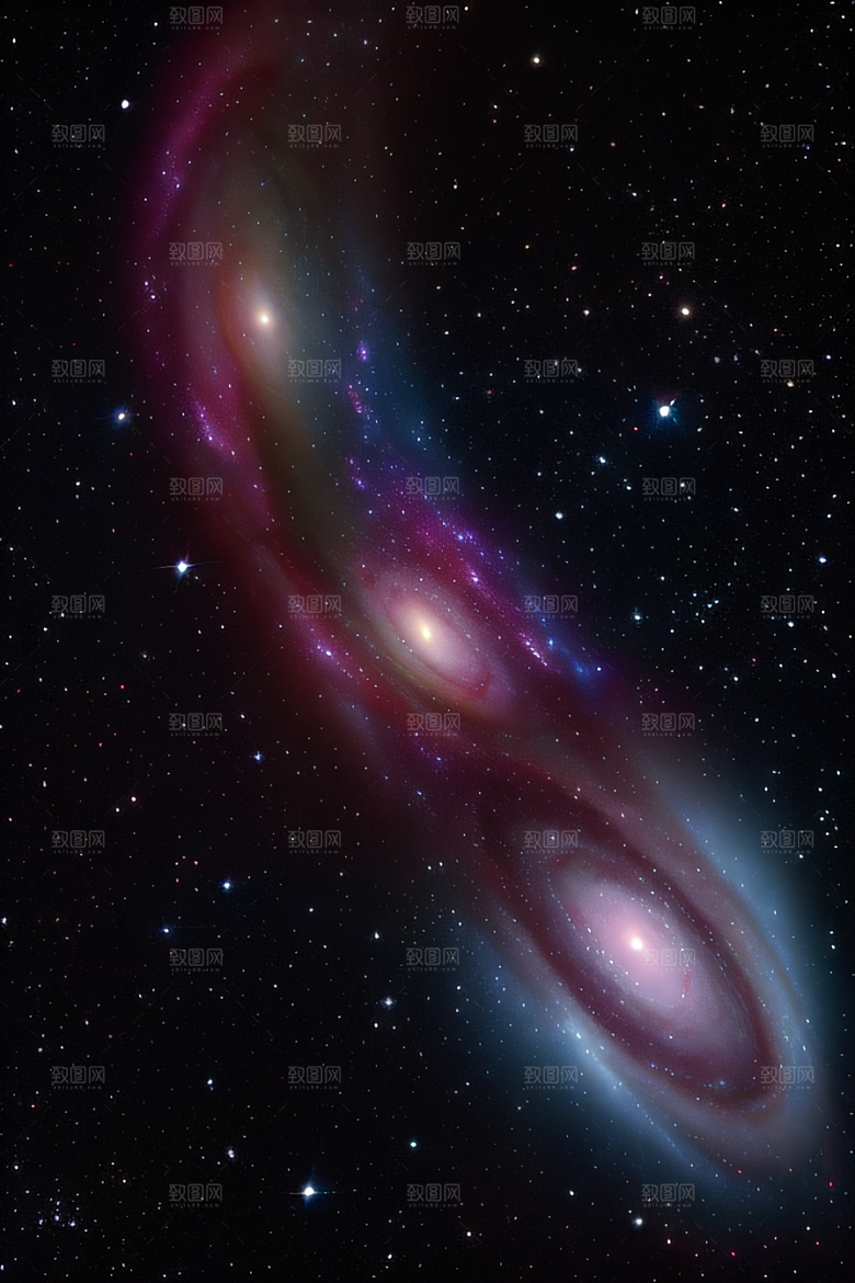 天体舞蹈宇宙幻境绘画风格