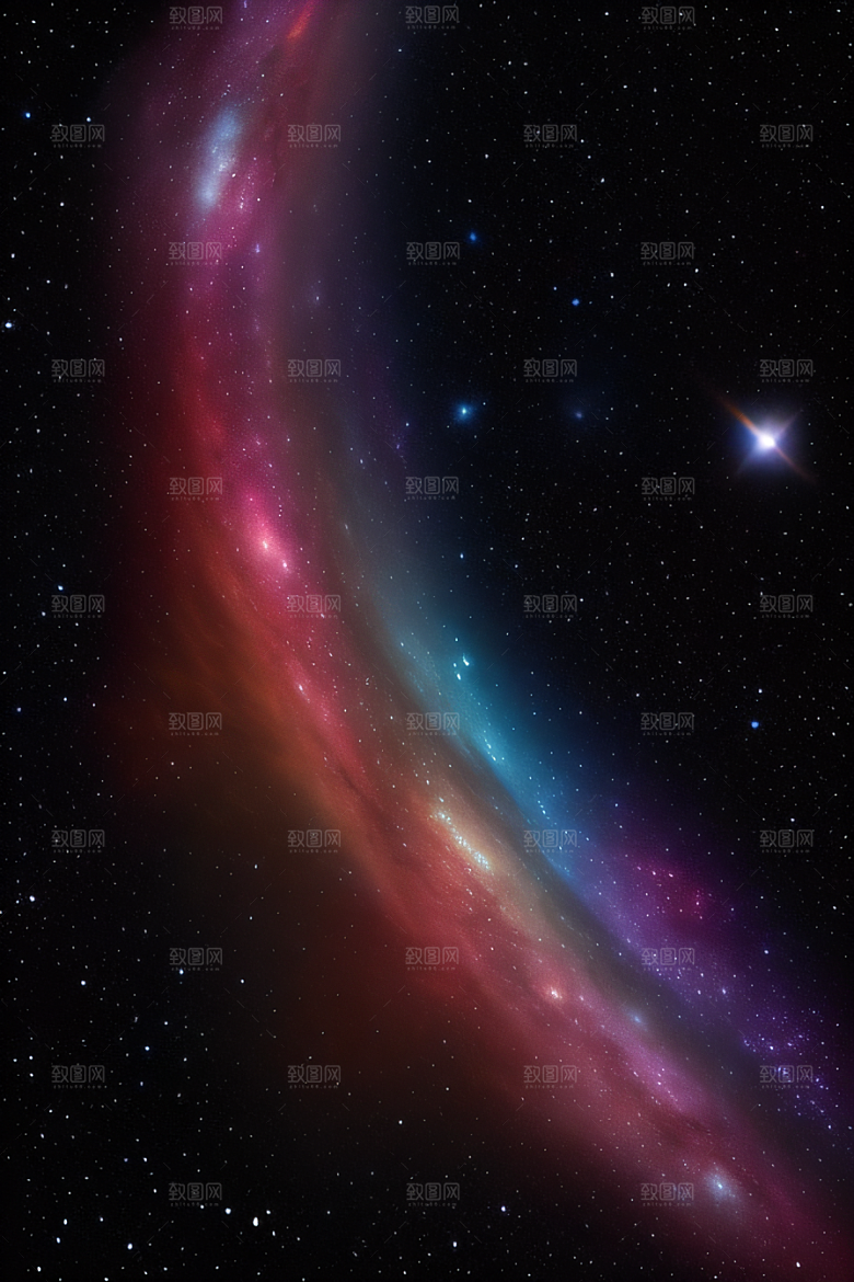 宇宙幻想神秘而令人惊叹的宇宙之旅风格