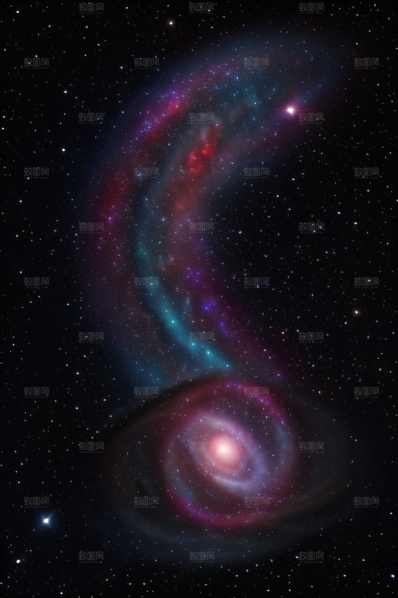 宇宙幻想神秘而令人惊叹的宇宙之旅风格