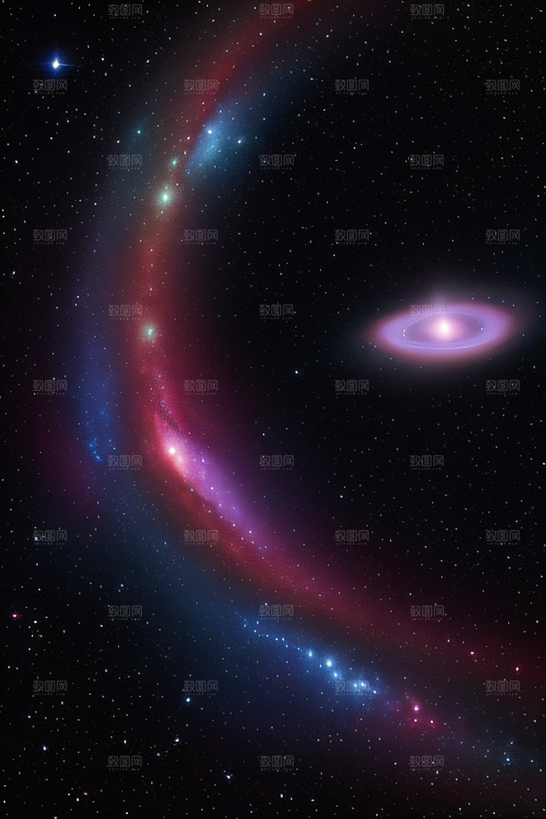 宇宙幻想神秘而令人惊叹的宇宙之旅风格