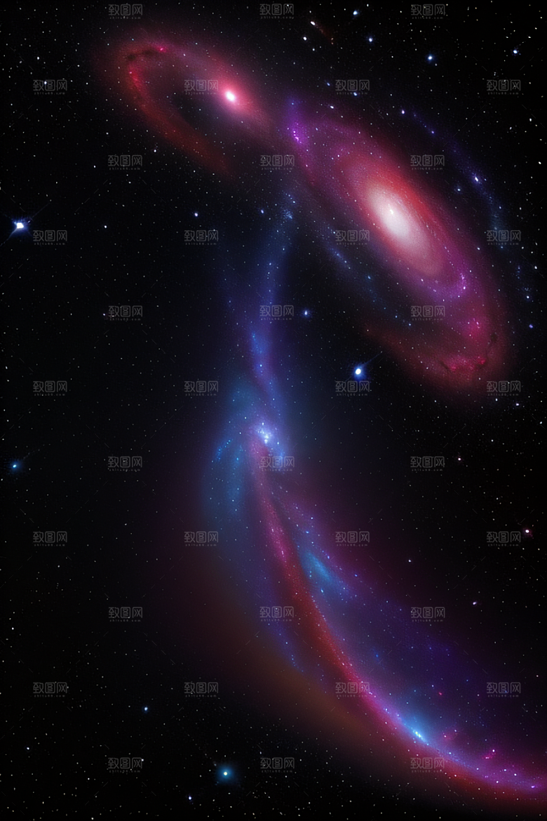 宇宙幻想神秘而令人惊叹的宇宙之旅风格