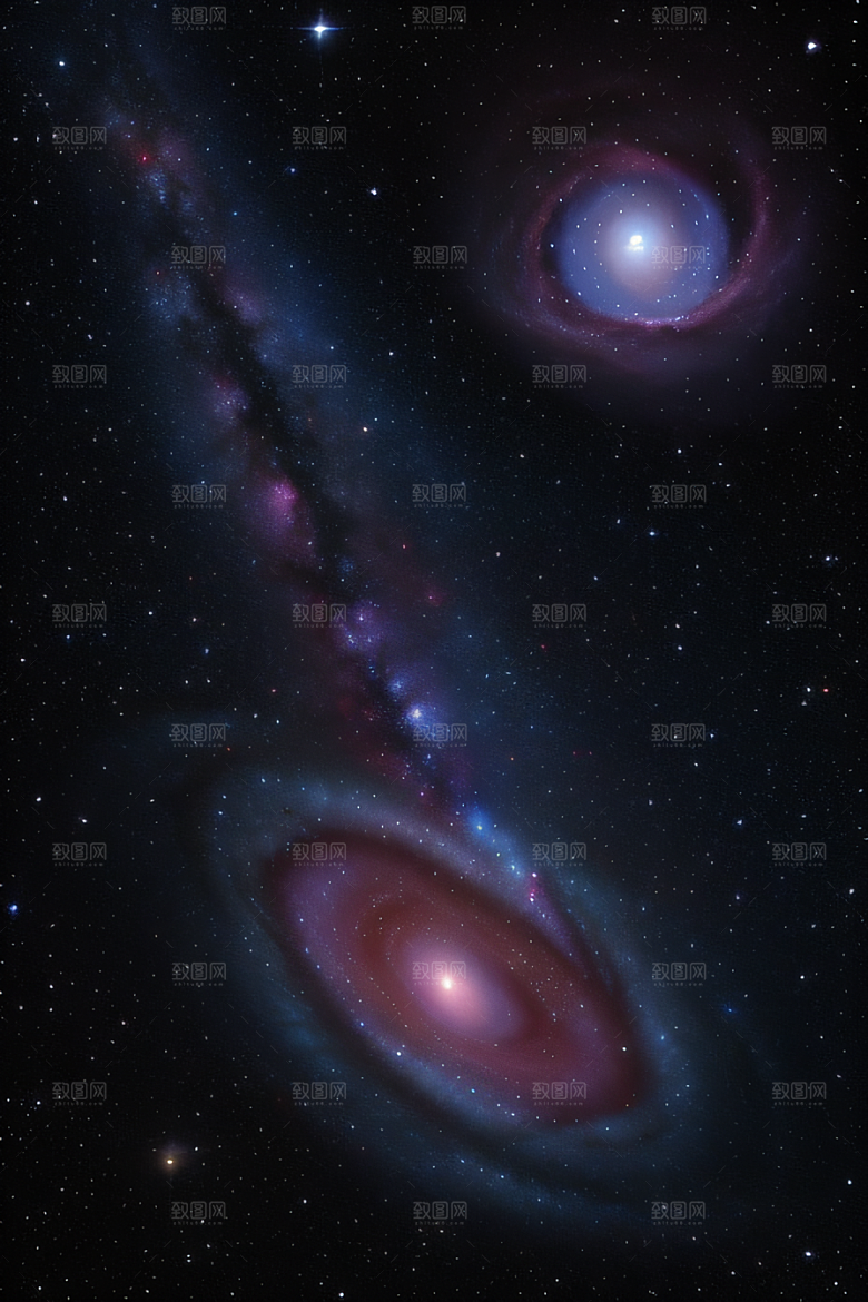 宇宙奥秘宇宙奇遇插画风格