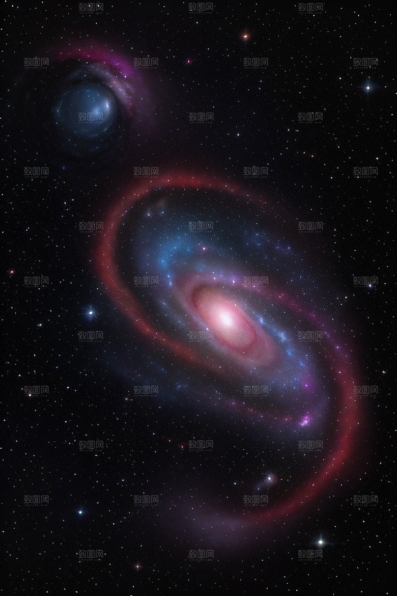 宇宙奥秘宇宙奇遇插画风格