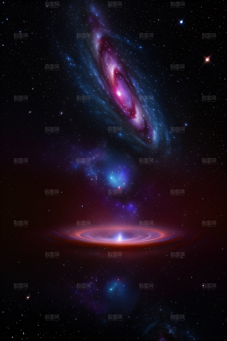 宇宙奥秘宇宙奇遇插画风格