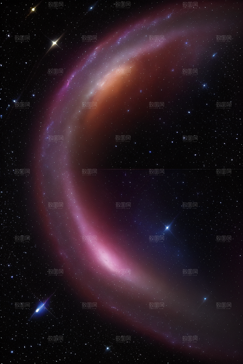 宇宙奥秘宇宙奇遇插画风格