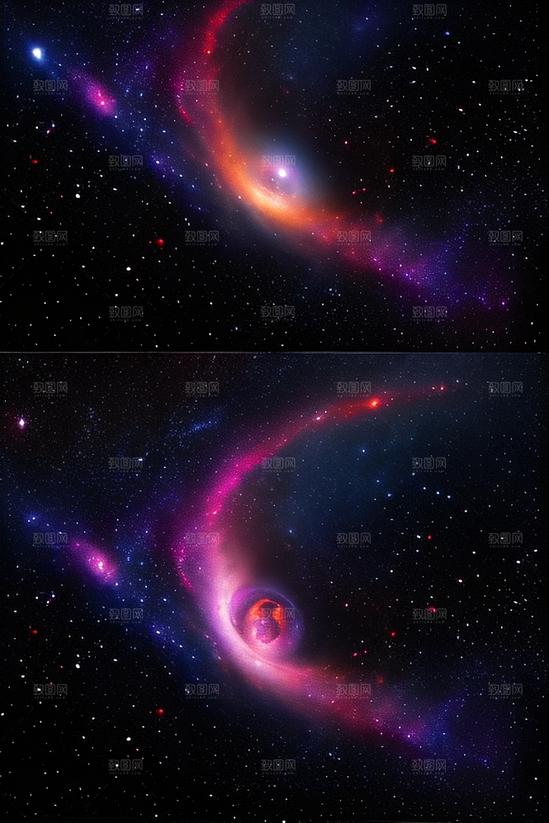 宇宙之旅神秘幻想风格