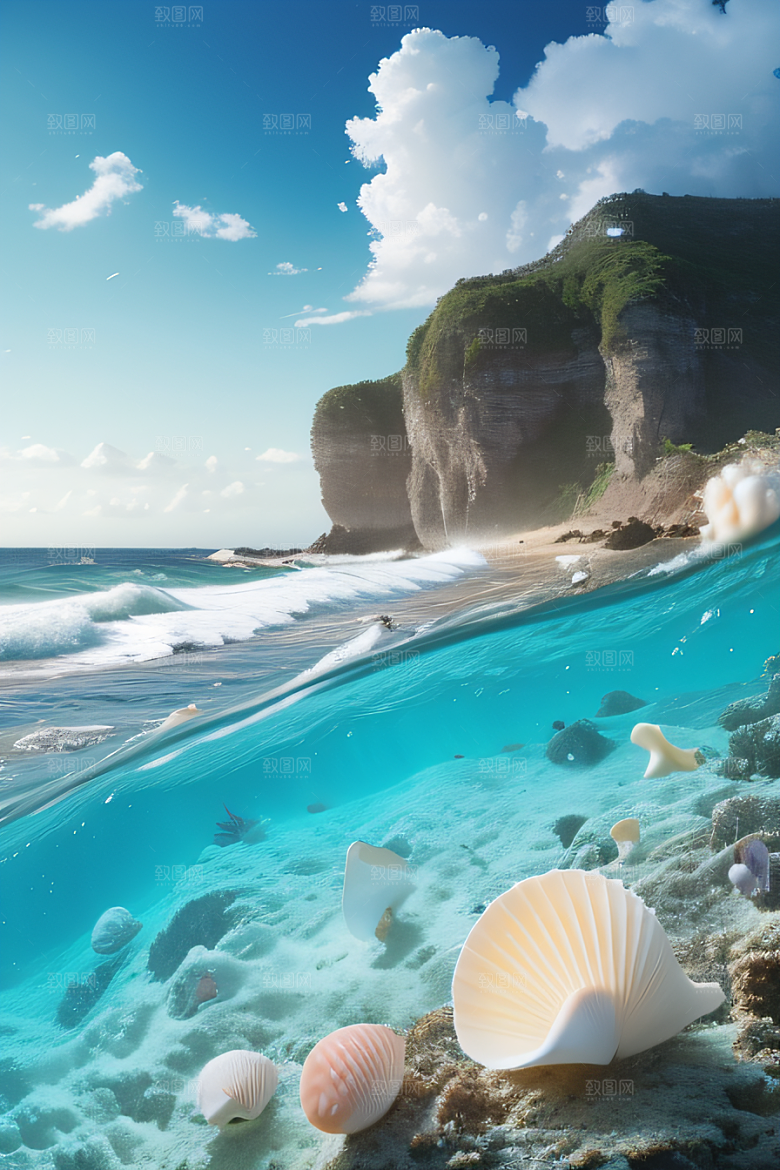 海洋魔力海岸线上的幻境之旅