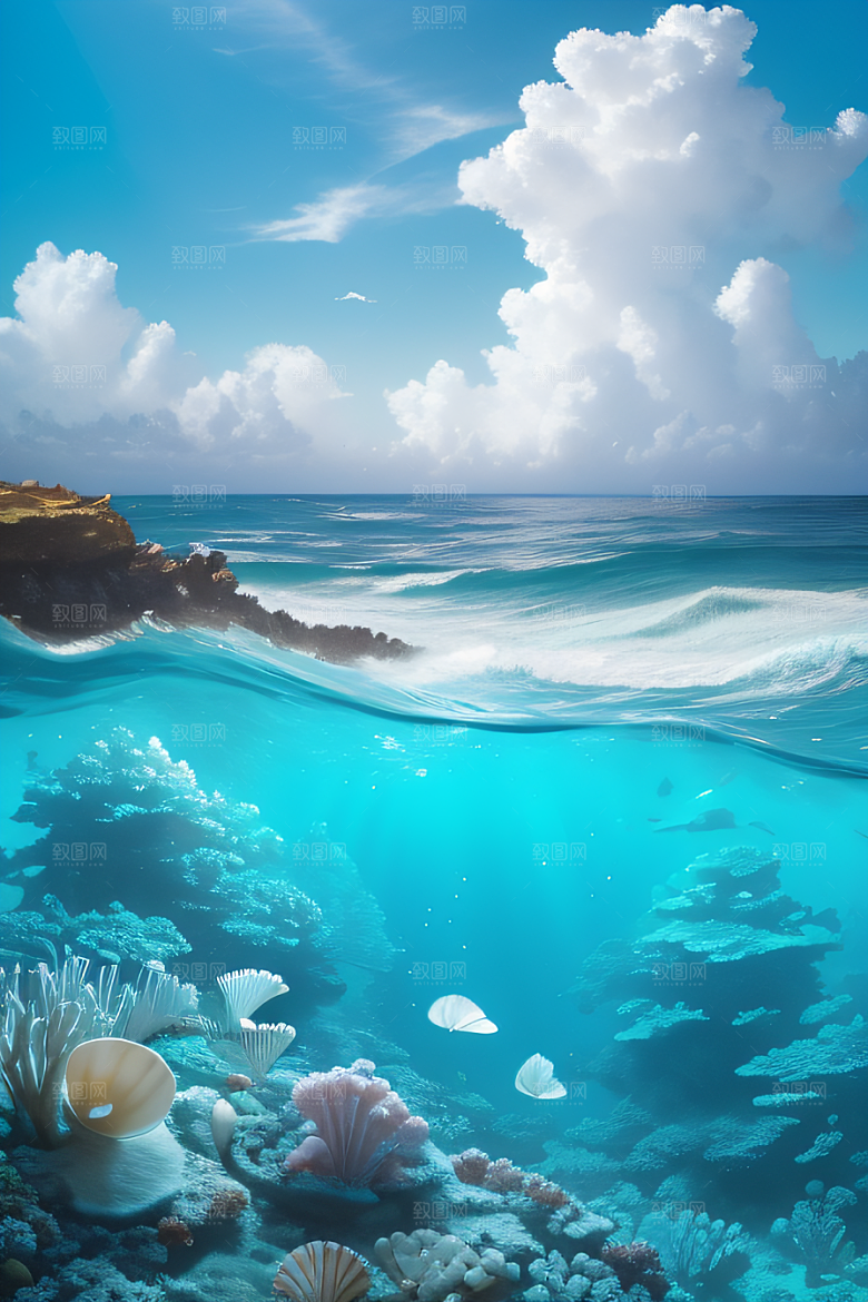 海洋魔力海岸线上的幻境之旅