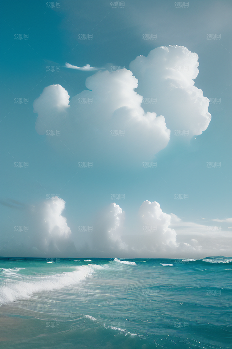 梦幻海岸海螺与浪花的魔幻交响曲