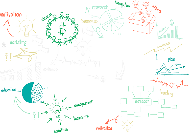 卡通手绘粉笔涂鸦文字简笔画图片素材元素