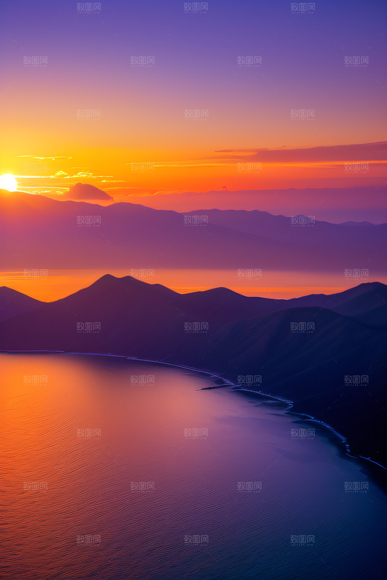 自然的魅力山脉的宁静之美