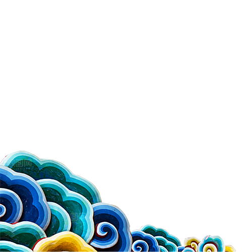 古典传统云纹线条边框装饰图案PNG素材